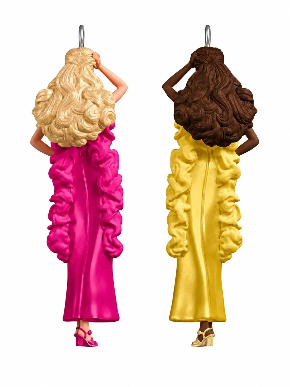 2025 Hallmark Keepsake Superstar Barbie & Christie Mini Ornament Set